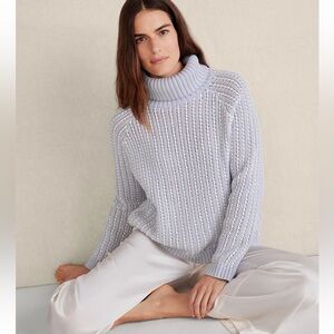 Haven Texture Stitch Turtleneck Size M NWT